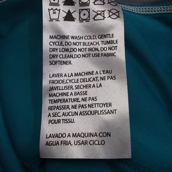 PEARL IZUMI Cycling Shirt 1/2 Zip Teal Green Womens Large - Picture 7 of 8